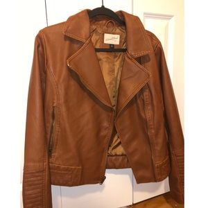 Faux leather moto jacket from Target!